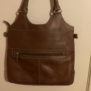 Sophisticated Brown Leather Tote by [Brand]